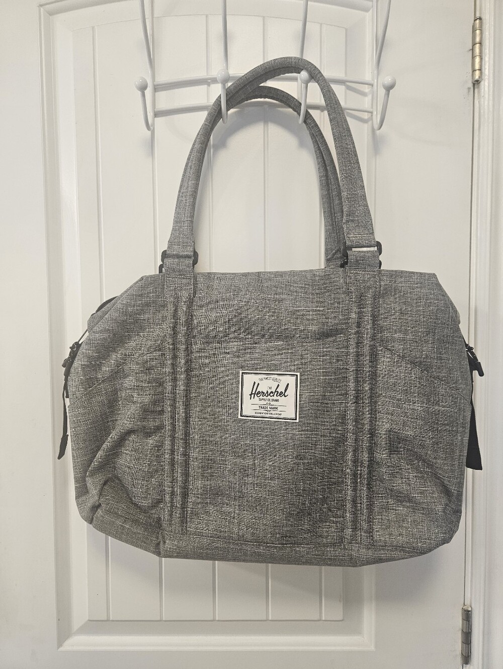 Herschel Supply Company Heather Gray Tote Bag/ Diaper Bag. Pre-owned Like New.